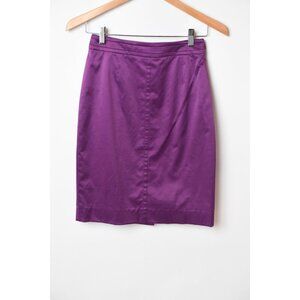 Hugo Boss Pencil Skirt Silk Womens US 2 Pleated Hot Pink Vunni